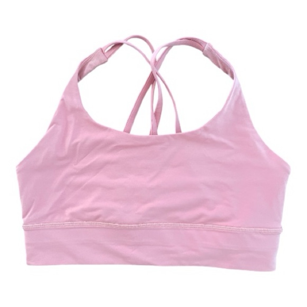 #105, Lululemon pink Energy bra, size 10